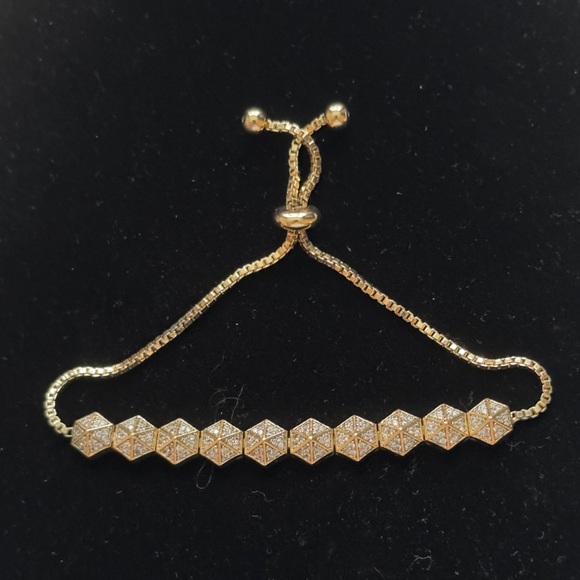 Banana Republic Adjustable Drawstring Bracelet Gold color - Picture 4 of 4